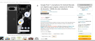 Google Pixel 7 5G Android 128GB por 369€