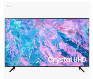 Televisor Samsung UE43CU7172UXXH 43" LED Crystal UltraHD 4K HDR10+ por 273.29€ (Cuenta Nueva 261.29€)