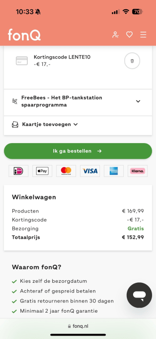 10% lentekorting op alles* bij Fonq