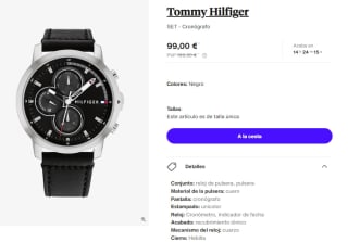 Reloj Cronografo para Hombre Tommy Hilfiger por 99€