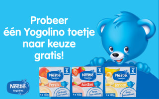 Probeer Nestlé Yogolino Toetje t.w.v. € 3,19 gratis na cashback via Nestlebabyvoeding