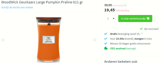 Tot 50% korting op Woodwick kaarsen bij Plein