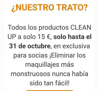 Gama productos clean Up por 15€