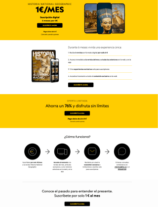 Suscripción Historia National Geographic por solo 1€