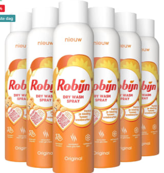 6x 200ml Robijn drywash voor €26,13 bij Kleertjes