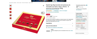 8 Estuches 200g cada uno Bombones Nestlé Caja Roja por 20,61€