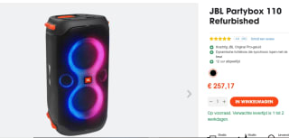 Refurbished Partybox 110 voor €257,17 bij JBL