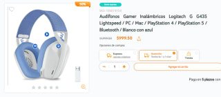 Audífonos Logitech G435 Lightspeed por $900 en RadioShack