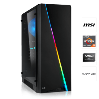 Gaming PC (Ryzen 5500, RX 7700XT, 16GB RAM, 1TB SSD) voor €799 bij MemoryPC
