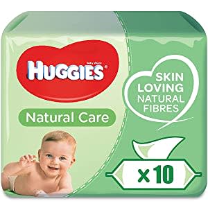 10x Huggies Billendoekjes Natural Care 10x56=560 doekjes voor €8,79 bij Amazon