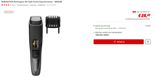 Remington B5 Style Series Baardtrimmer voor €24,63 bij de Mediamarkt