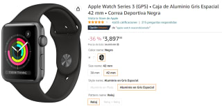 Apple Watch Series 3 (GPS) a $3,897 en Amazon