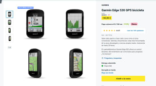 Garmin Edge 530 GPS bicicleta por 193,99€