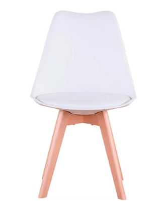 Silla estilo nórdico patas de madera 83x43x54 cm a solo 27,99€
