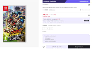 Juego Nintendo Switch Mario Strikers: Battle League Football por 22.36€