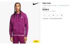 Sudadera Deportiva para Hombre Nike Club por 29.99€