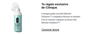 Adquiere cualquier producto de la línea Anti Blemish Solutions™ y recibirás un Anti Blemish Solutions™ Cleansing Foam mini de regalo.