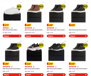 Björn Borg sneakers aan -50%, dit vanaf 15 euro per paar bij Kruidvat