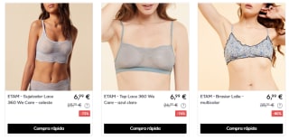 Ropa de la marca Etam desde solo 0,99€ grandes ofertas