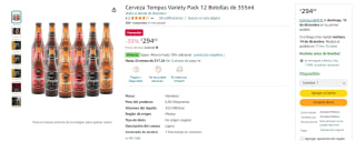 12 Pack Cerveza Tempus Variety por $294 | Descuento Amazon