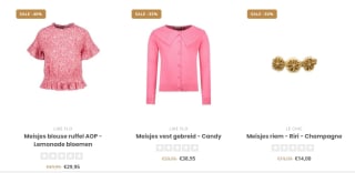 Tot 40% korting op Like Flo kinderkleding bij De Kinderkledingwinkel