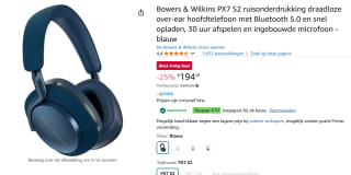 Bowers & Wilkins Px7 S2 Blauw voor €184,29 dmv code bij Amazon