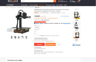 Impresora 3D KINGROON KP3S por solo 128€
