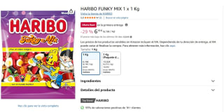 Funky Mix Haribo 1 Kg por 6,51€