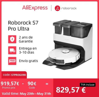 Roborock-Robot aspirador S7 Pro Ultra por 829€