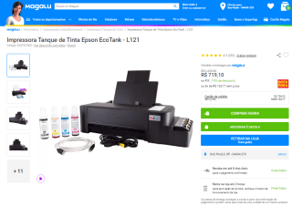 Impressora da Epson EcoTank - R$ 719,10