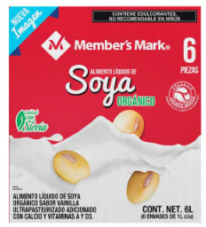 2 x 1 en leche de soya Member's Mark en Sam's Club