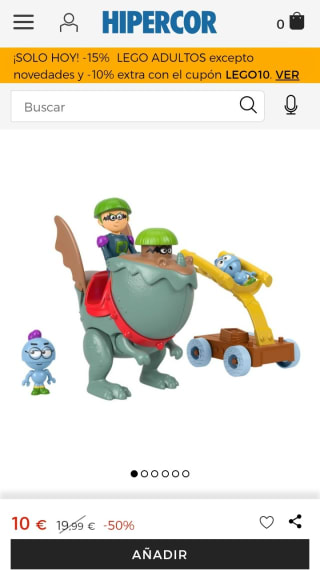 Gus El pequeño Caballero Set de juego del Caballero sombra Catapulta Dragones con figuras Fisher-Price por 10€.