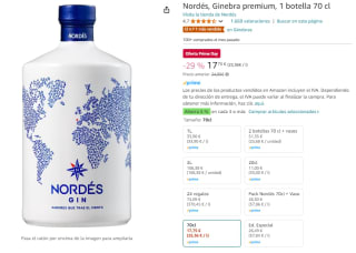 Nordés, Ginebra premium, 1 botella 70 cl por 16,85€