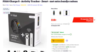 Fitbit Charge 5 + extra bandje voor €119 bij Bol