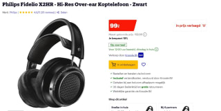 Philips fidelio x2hr koptelefoon voor €99 bij Bol.com