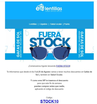 -10% en gafas de sol marca Ray Ban, Oakley, Prada y MiuMiu