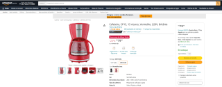 Cafeteira da Britânia, modelo CP15 15 xicaras - R$ 79,99