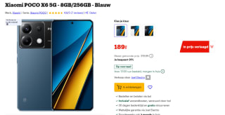 Xiaomi POCO X6 5G - 8GB/256GB - Blauw voor €189 bij Bol.