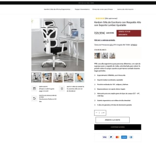 Silla Kerdom modelo 999 de escritorio por solo 107,20€