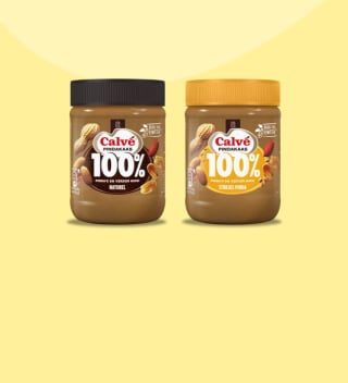 Probeer Calve Pindakaas 100% voor €2 na cashback via Scoupy