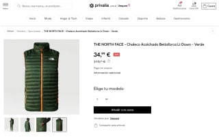 Chaleco acolchado The North Face Bettaforca por 34,99€