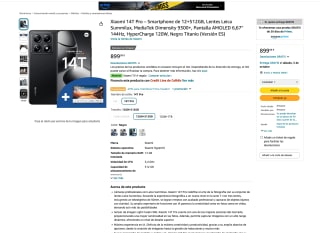 Xiaomi 14T Pro 12+512GB Lentes Leica + Xiaomi Tv 55" Prime Students por solo 720€