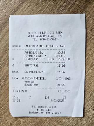 BONUSFOUT! Calve 100% Pindakaas gratis met je bonuskaart