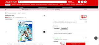 Juego PS5 TopSpin 2K25 por 13,99€