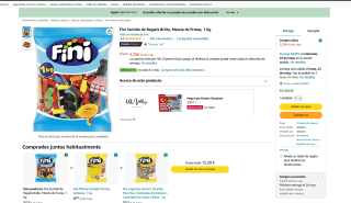 Fini Surtido de Regaliz Brillo Mezcla de Frutas 1 Kg por 5,25€