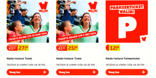Ticket Walibi Holland voor €25 bij Kruidvat