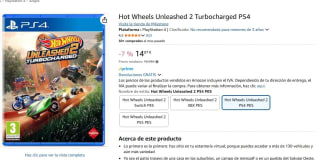 Juego Hot Wheels Unleashed 2 Turbocharged PS4 por 14,87€