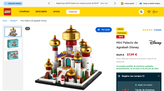 LEGO Mini Palacio de Agrabah Disney por 27,99€