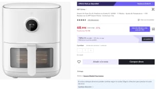 Xiaomi Smart Air Fryer Pro 4L por 53,99€.