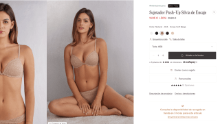 Sujetador Push-Up Silvia de encaje por solo 14,95€